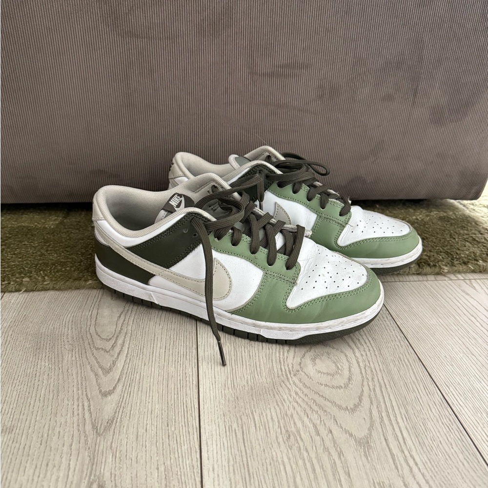 Nike Green and White Sneakers
